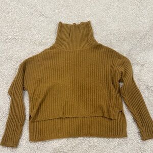 Elegant Tan Turtleneck Sweater